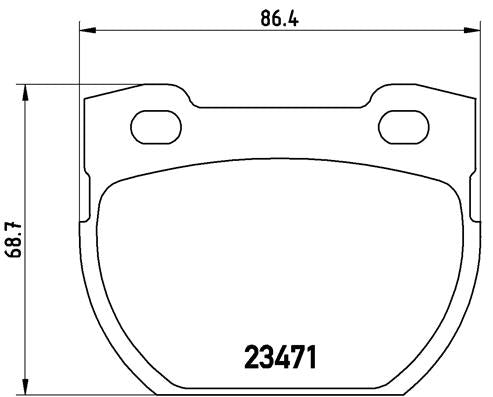 Brembo Brake Pads Rear Land Rover  Defender ( Set Lh&Rh) (P44007)