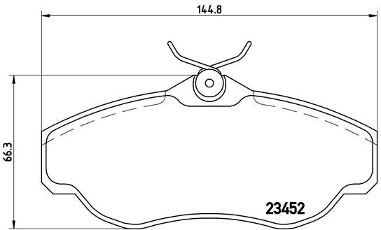 Brembo Brake Pads Front Land Rover  Discovery/Range Rover ( Set Lh&Rh) (P44008)