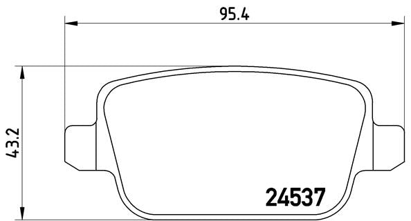 Brembo Brake Pads Rear Land Rover  Freelander ( Set Lh&Rh) (P44016)