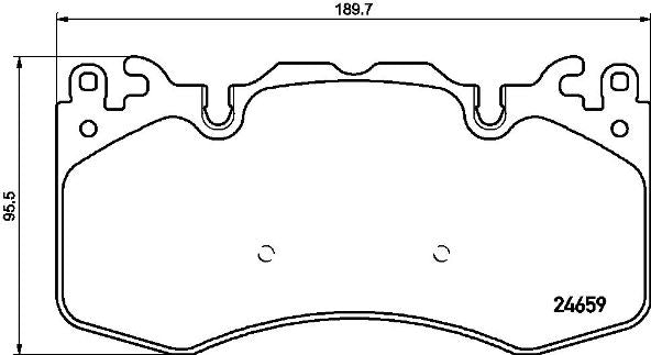 Brembo Brake Pads Front Range Rover ( Set Lh&Rh) (P44023)