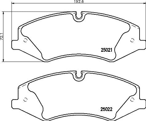 Brembo Brake Pads Front Land Rover Discovery ( Set Lh&Rh) (P44024)