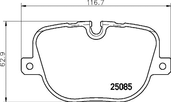 Brembo Brake Pads Rear Land Rover Range ( Set Lh&Rh) (P44025)