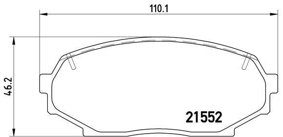 Brembo Brake Pads Front Mazda Mx5 ( Set Lh&Rh) (P49017)