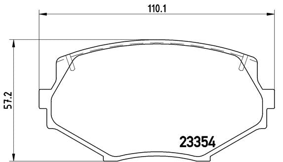 Brembo Brake Pads Front Maxda Mx-5 ( Set Lh&Rh) (P49020)