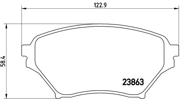 Brembo Brake Pads Front Mazda Mx-5 ( Set Lh&Rh) (P49029)