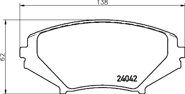 Brembo Brake Pads Front Mazda Rx-8 ( Set Lh&Rh) (P49034)