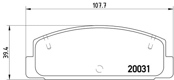 Brembo Brake Pads Rear Mazda 6 ( Set Lh&Rh) (P49037)