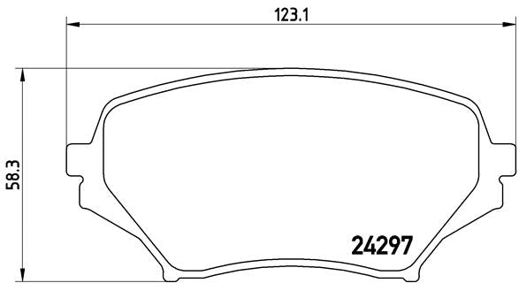 Brembo Brake Pads Front Mazda Mx5 2 ( Set Lh&Rh) (P49043)