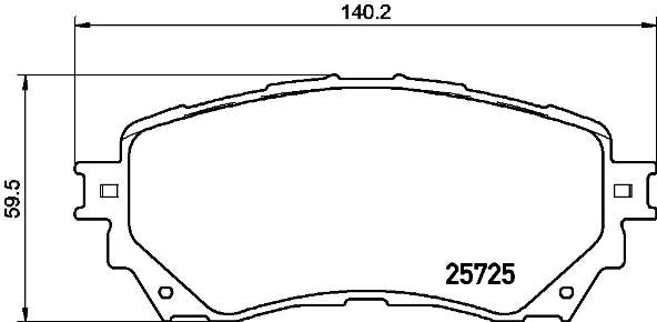 Brembo Brake Pads Front Mazda 6 ( Set Lh&Rh) (P49048)