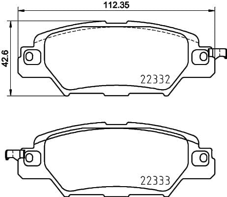 I-Brembo Brake Pads Rear Mazda Cx-5/ Mx-5 ( Set Lh&amp;Rh) (P49053)