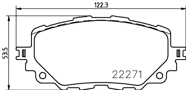 Brembo Brake Pads Front Mazda Mx-5/ Fiat ( Set Lh&Rh) (P49054)