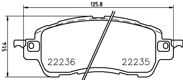 Brembo Brake Pads Front Mazda 2/ Toyota Y ( Set Lh&Rh) (P49055)