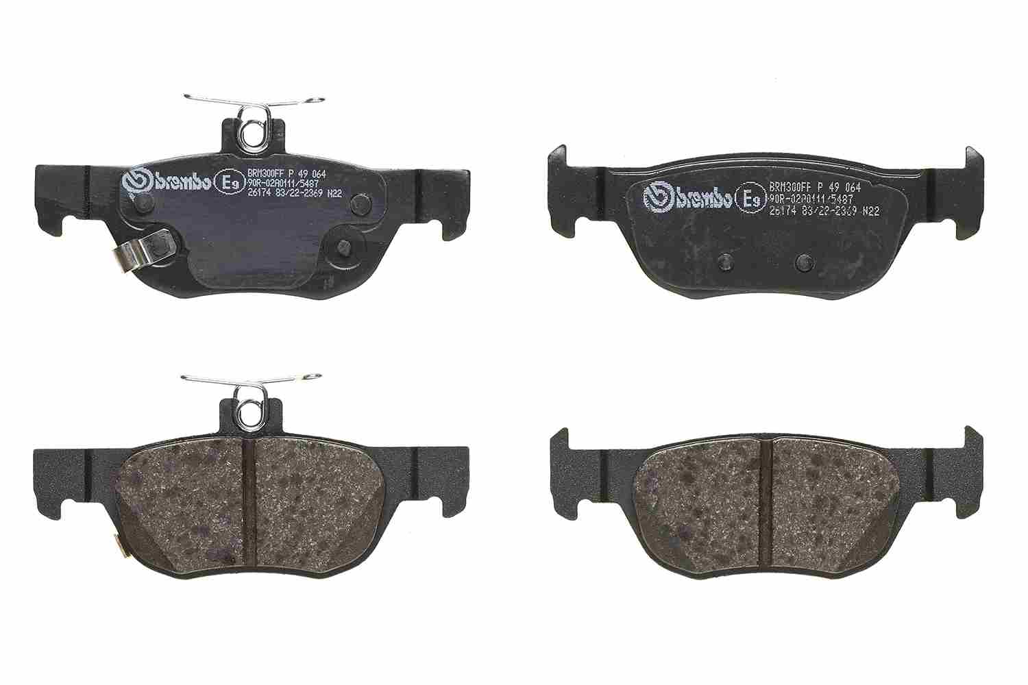 Brembo Brake Pads Rear Mazda Cx-30 ( Set Lh&Rh) (P49064)