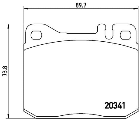 Brembo Brake Pads Front Mercedes Ml Class ( Set Lh&Rh) (P50004)