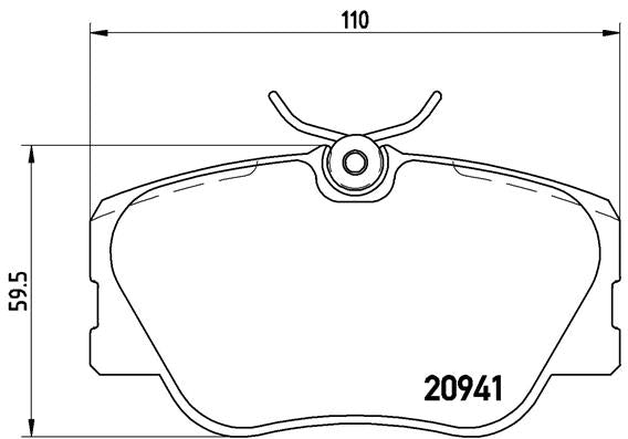 Brembo Brake Pads Front Bmw/Mercedes ( Set Lh&Rh) (P50008)