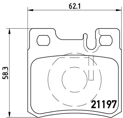 Brembo Brake Pads Rear Mercedes C/E/S Cl ( Set Lh&Rh) (P50009)