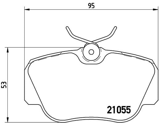 Brembo Brake Pads Front Mercedes 190E 1.8/2.0 ( Set Lh&Rh) (P50011)