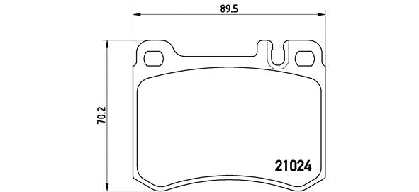 Brembo Brake Pads Front Mercedes  380/30 ( Set Lh&Rh) (P50014)