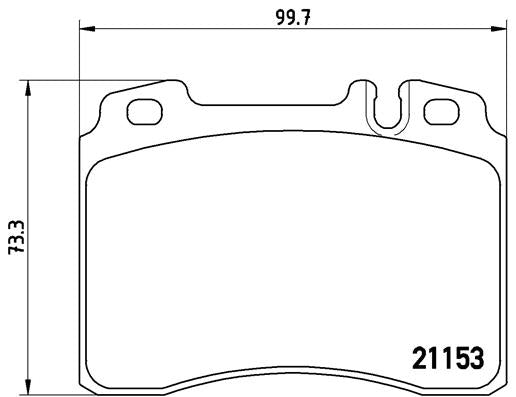 Brembo Brake Pads Front Mercedes Sl320/50 Sl6 ( Set Lh&Rh) (P50022)