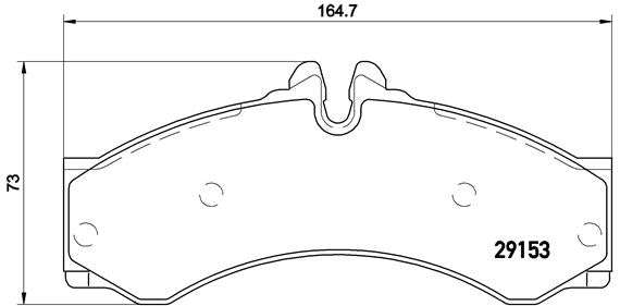 Brembo Brake Pads Fr / Rr Mercedes Sprinter/Vw ( Set Lh&Rh) (P50028)