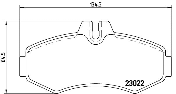 Brembo Brake Pads Front Mercedes Vito 112 112 ( Set Lh&Rh) (P50031)