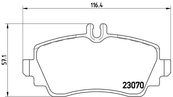 Brembo Brake Pads Front Mercedes A Class ( Set Lh&Rh) (P50035)