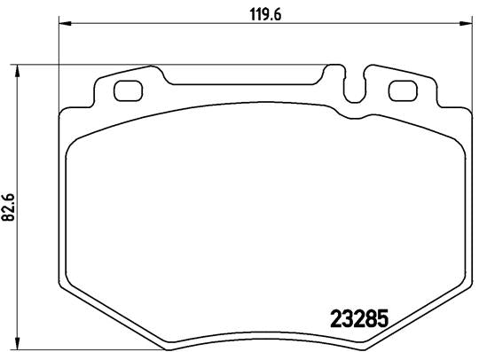 Brembo Brake Pads Front Mercedes S600L V12 ( Set Lh&Rh) (P50048)