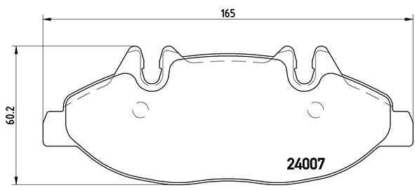 Brembo Brake Pads Front Mercedes Viano (W63 ( Set Lh&Rh) (P50050)