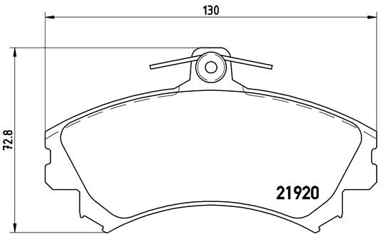 Brembo Brake Pads Front Smart 700 Cab Ford ( Set Lh&Rh) (P50055)