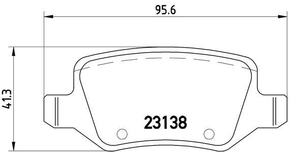 Brembo Brake Pads Rear Mercedes A160/A19 '0 ( Set Lh&Rh) (P50058)