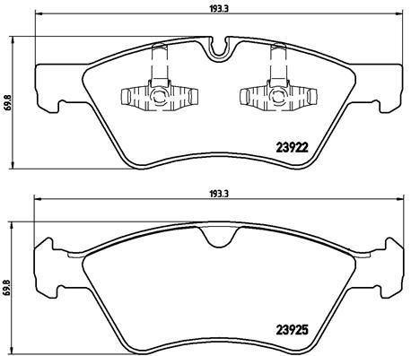 Brembo Brake Pads -Front (P50063) P50063 -Modern Auto Parts