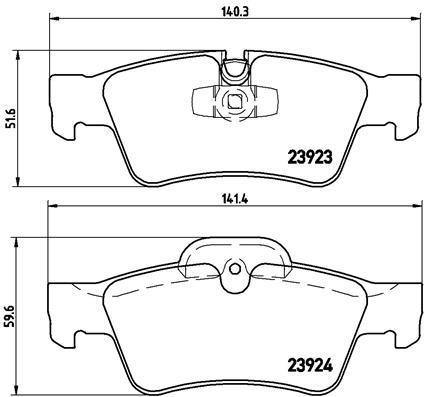 Brembo Brake Pads -Rear (P50064) P50064 -Modern Auto Parts