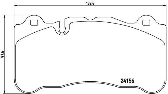 Brembo Brake Pads Front Mercedes Slr R199 ( Set Lh&Rh) (P50078)