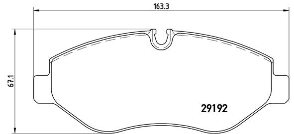 Brembo Brake Pads Front Mercedes Sprinter/Vw ( Set Lh&Rh) (P50085)