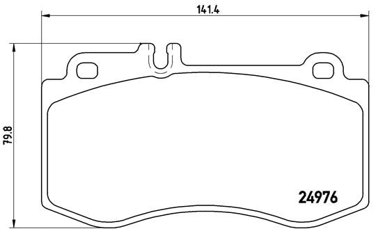 Brembo Brake Pads Front Mercedes Cls/ E Class ( Set Lh&Rh) (P50087)