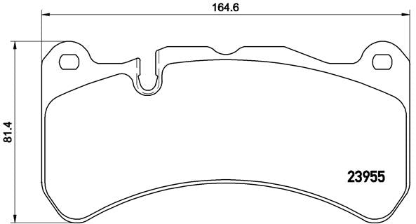 Brembo Brake Pads Front Mercedes Clk Amg C29 ( Set Lh&Rh) (P50092)