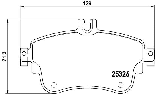 Brembo Brake Pads Front Mercedes A/B Classs ( Set Lh&Rh) (P50094)