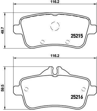 Brembo Brake Pads -Rear (P50100) P50100 -Modern Auto Parts