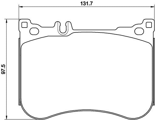 Brembo Brake Pads Front Mercedes S W222/C217 ( Set Lh&Rh) (P50114)