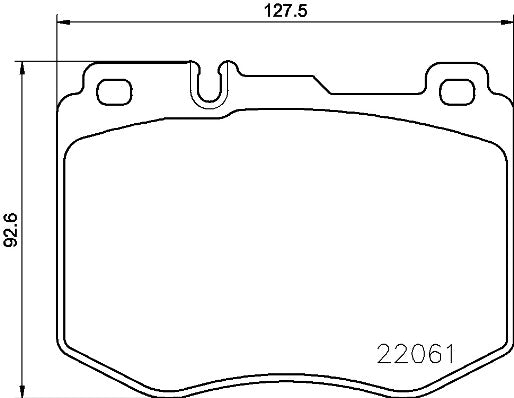 Brembo Brake Pads Front Mercedes C W205/E W21 ( Set Lh&Rh) (P50120)