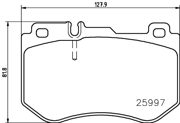 Brembo Brake Pads Front Mercedes C Class ( Set Lh&Rh) (P50123)