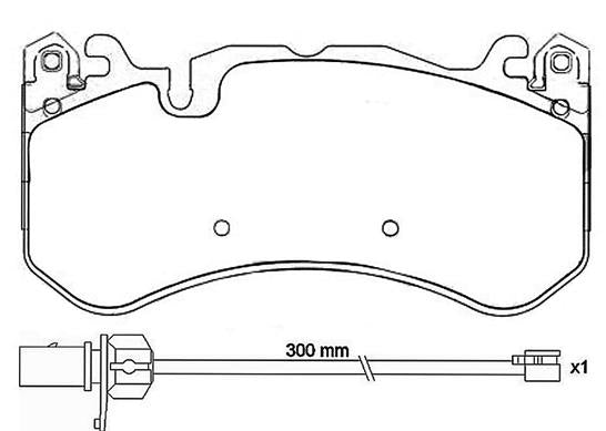 Brembo Brake Pads Front Audi Rs6/Mercedes C63 ( Set Lh&Rh) (P50127)