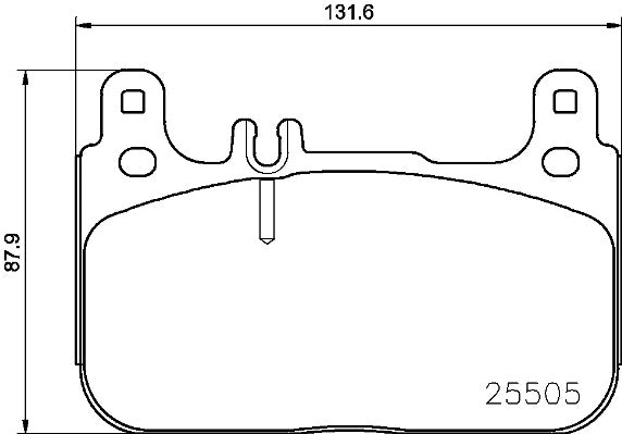 Brembo Brake Pads Front Mercedes S W222 ( Set Lh&Rh) (P50128)