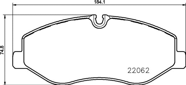 Brembo Brake Pads Front Mercedes V Class W447 ( Set Lh&Rh) (P50129)