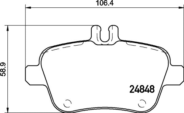 Brembo Brake Pads Rear Mercedes ( Set Lh&Rh) (P50135)