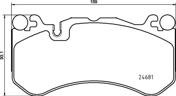 Brembo Brake Pads Front Mercedes-Benz ( Set Lh&Rh) (P50142)