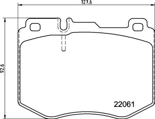 Brembo Brake Pads Front Mercedes-Benz ( Set Lh&Rh) (P50145)