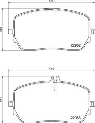 Brembo Brake Pads Front Mercedes-Benz ( Set Lh&Rh) (P50149)