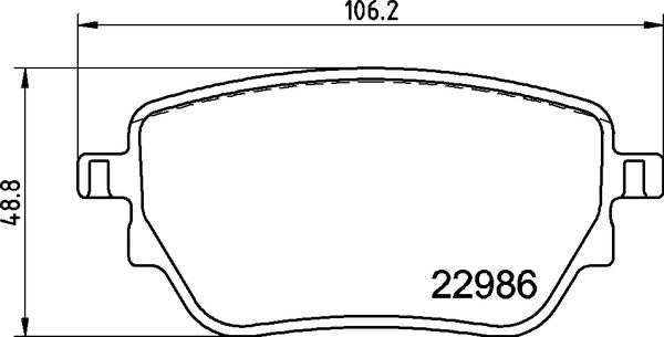 Brembo Brake Pads Rear Mercedes-Benz ( Set Lh&Rh) (P50151)