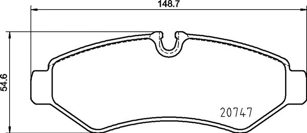 Brembo Brake Pads Rear Mercedes Sprinter ( Set Lh&Rh) (P50155)